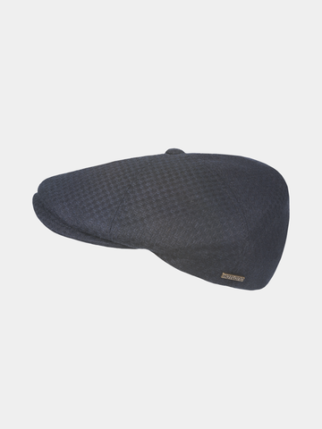 Dinte - Wollen flatcap - Marine blauw