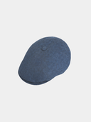 Emad – Leinen-Flatcap - Marineblau