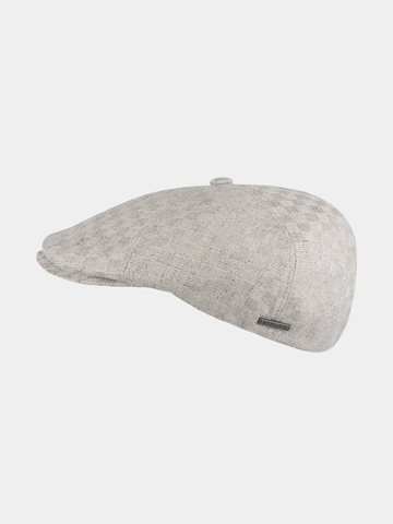Emad - Linnen flatcap - Beige