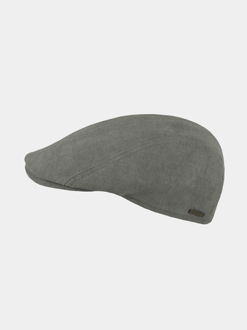 Edson - Canvas flat cap - Green