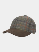 Ezer - Harris-Tweed-Baseballmütze - Anthrazit