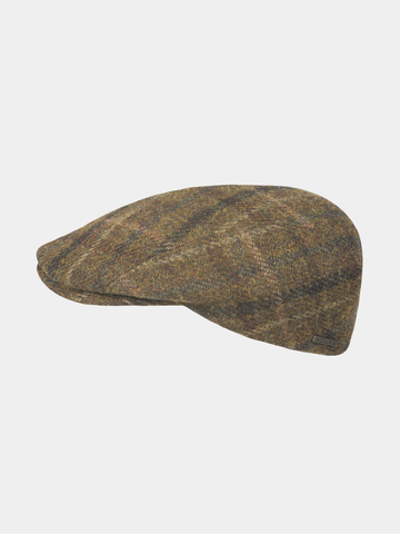 Earl - Gorra plana de Harris Tweed - Bruin