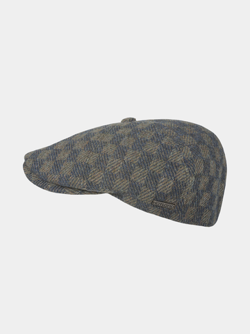 Evron - Wool flat cap - Navy