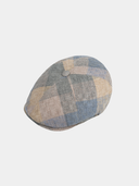 Fitz - Linnen flat cap - Blauw