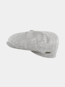 Fabrizio - Linnen flatcap - Grijs