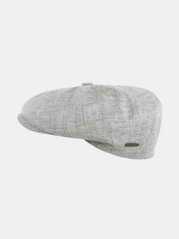 Fabrizio - Linnen flatcap - Grijs