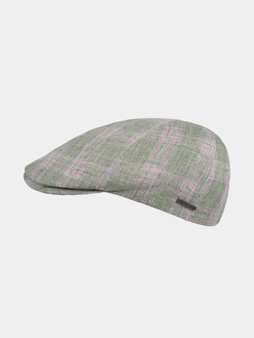 Firas - Linnen flatcap - Groen