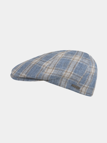 Firas - Linnen flatcap - Blauw