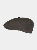 Eyad - Suède flatcap - Bruin