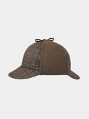 Sherlock - Baseball cap with double flap - Brown