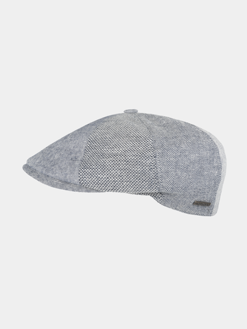 Easton - Casquette plate en coton - Marine blauw