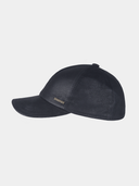 Bono - Leren baseball cap - Marine blauw
