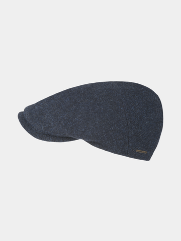 Cid - Wollen flatcap - Marine blauw