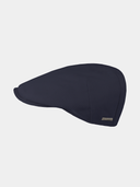 Davis Piqué - Katoenen flatcap - Marine blauw