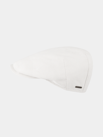 Davis Piqué - Cotton flat cap - White
