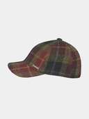 Devonte - Harris Tweed baseballcap - Bordeaux rood