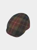 Diomar - Gorra plana Harris Tweed - Bordeaux rood