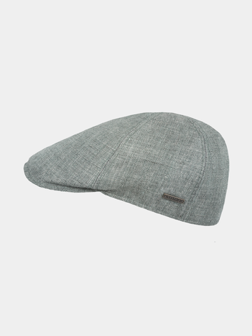 Enric - Linnen flat cap - Green
