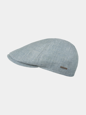 Enric - Linnen flat cap - Ocean