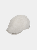 Enric - Linnen flat cap - Naturel
