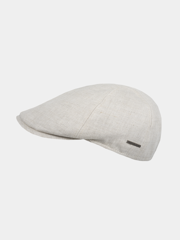Enric - Linnen flat cap - Natural
