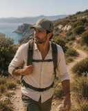 Evan Utility - Baseball cap met ribstop patroon - Olijf groen