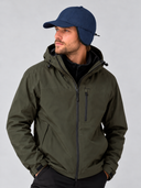 Branco - Softshell baseball cap with ear flap - Navy