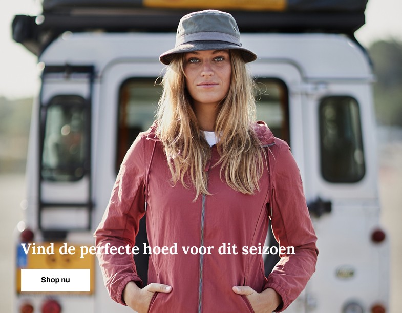 Stijlvolle bruine leren outdoor hoed voor heren - Hatland